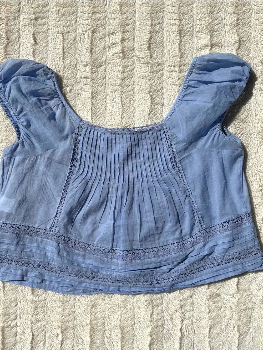 J. Crew Cap Sleeve Pintuck Blouse